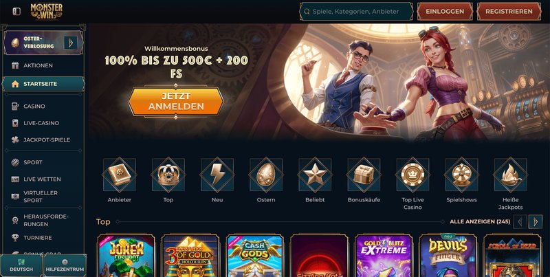Discover monsterwin deutschland